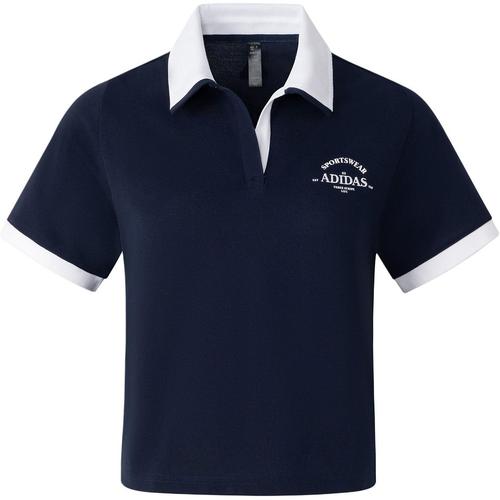 adidas VERBIAGE Polo Tee Polo Shirt Women s College Navy JC8684 M