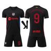 Barcelona Lewandowski 2024/25 Home Jersey Set Black Fan Version Soccer Uniform