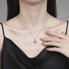 Dancing Love Necklace Valentine's Moissanite Pendant Platinum Light Luxury Gift Romantic Wholesale Jewelry