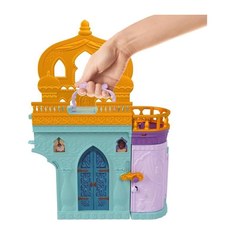Mattel Disney Princess Jasmine and the Castle Castle Mini House and 3 and HLW93 (Stackable Series! Doll) [Dress-Up Doll/Doll/Castle] [Includes