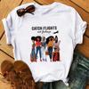 Mode Druck T-shirt Kawaii Melanin T Shirt Frauen Lustige Schwarz Afrikanische Lockige Haare Mädchen Graphic Tees Ästhetischen T-shirt Weibliche Unisex