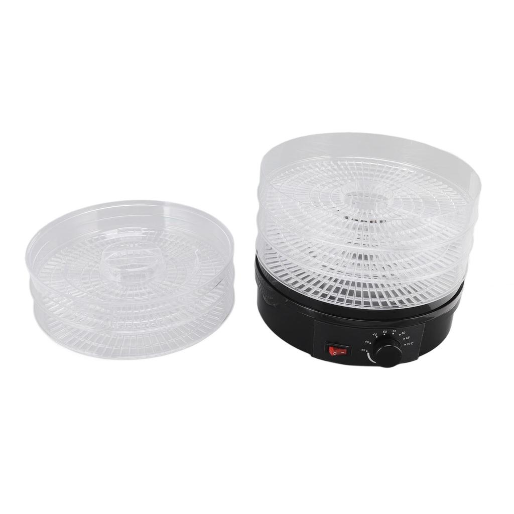 Food Dehydrator Black ABS Fruit Vegetables Meat Touch Control Food Air Dryer for Home