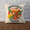 Whiskey Sour Cocktail Pillow Case For Car Sofa Decorative Home Doublesided Print Plush Square Throw Pillow Cushion Cover