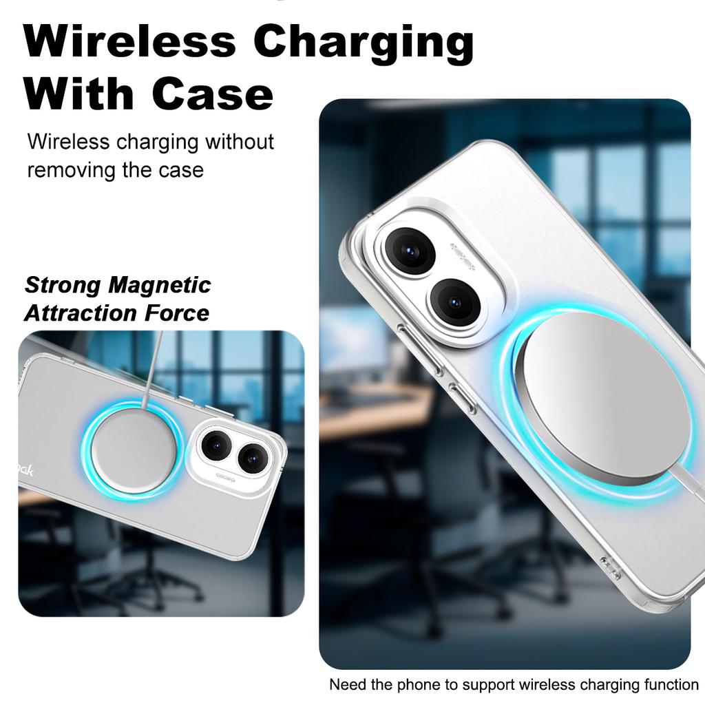 For Xiaomi Redmi Turbo 4 Pro 5G/Poco F7 5G Case Compatible with MagSafe PC+TPU Protective Phone Back Cover