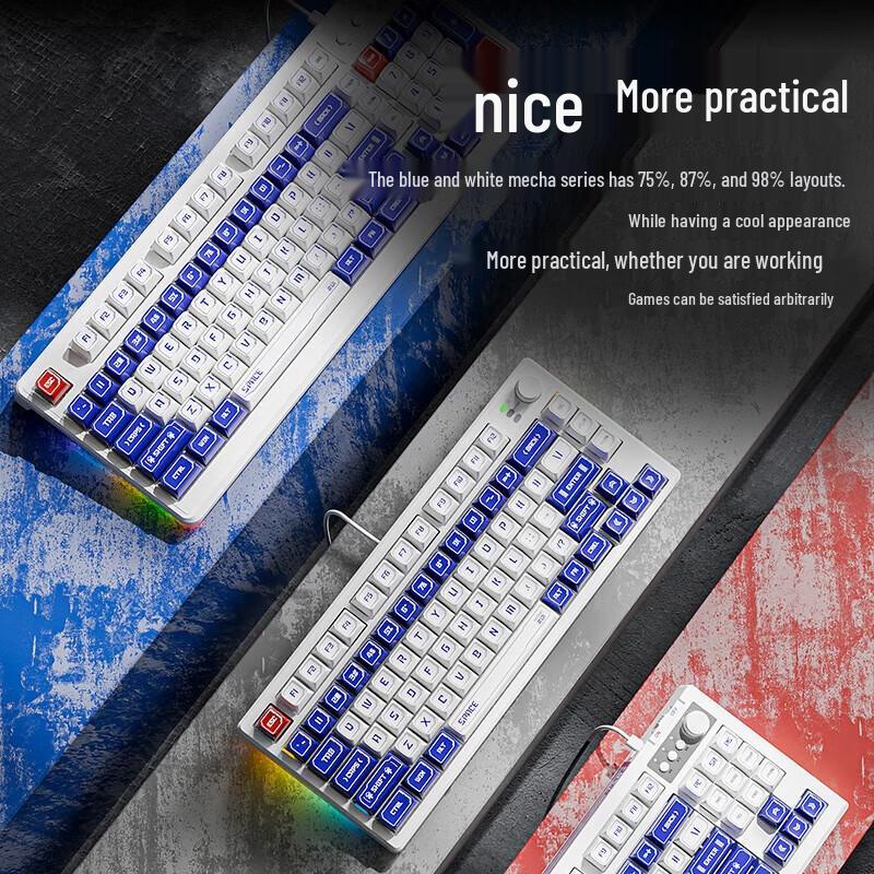 Qianxingzhe V100 Kabelgebundene RGB-Gaming-Tastatur
