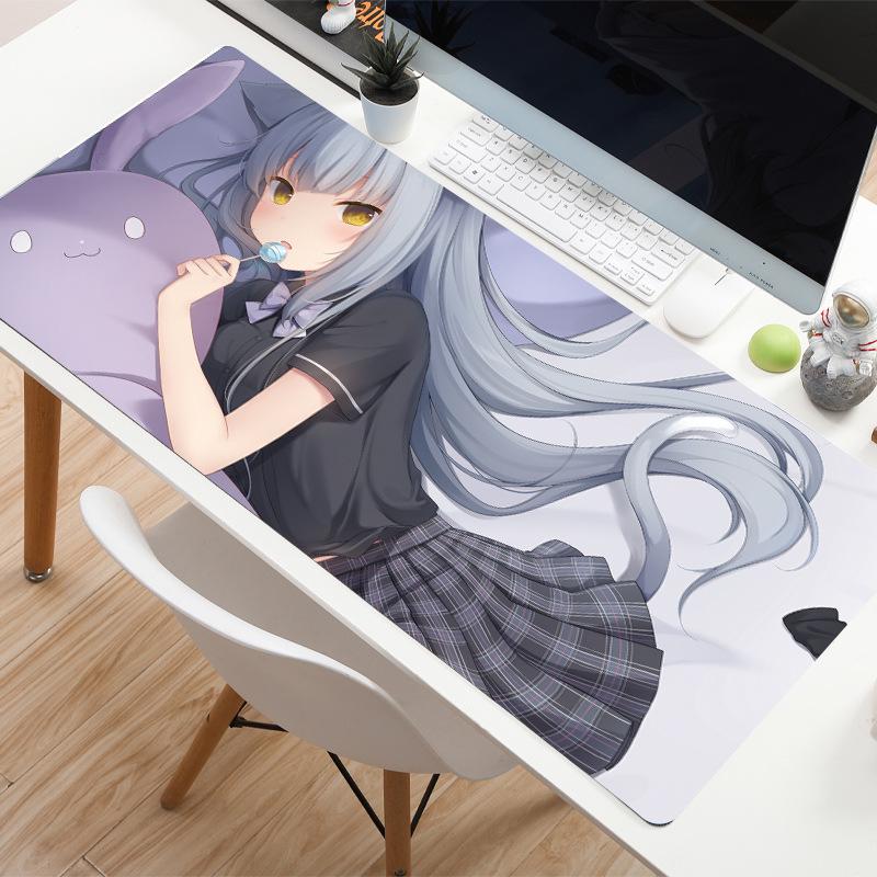 Nekoha Shizuku Extra Large Anime Mouse Pad with Precision Stitched Edges