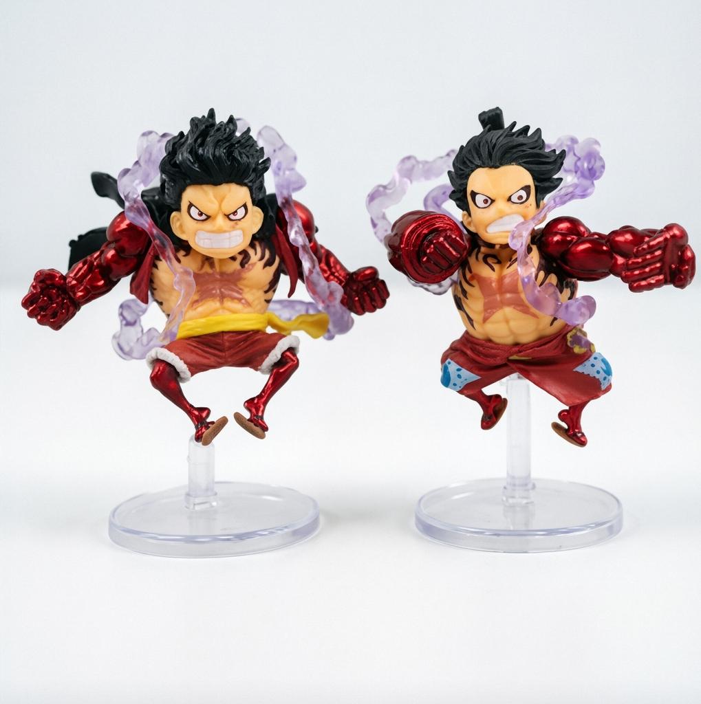 One Piece Luffy Gear 4 Figure Set Monkey D. Luffy PVC Action Figure Anime Model Toy Desktop Decor Collection Gift for Fans