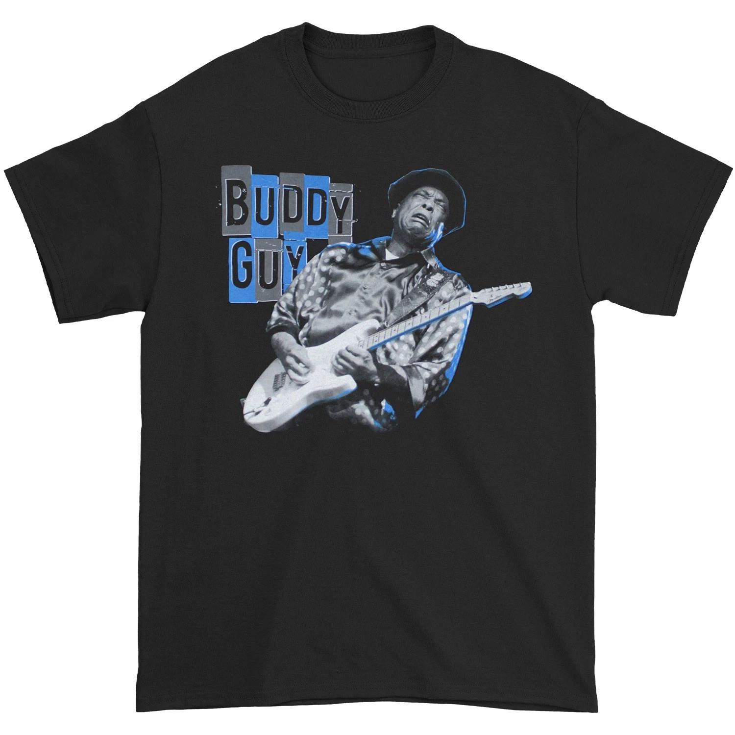 Men s Buddy Guy Blue And Grey Tour New La-nv T-shirt Small Black S разноцветный