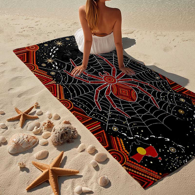 Magical Cosmic Spider Web Beach Towel, Super Soft Microfiber, Gift for Her/Him, Birthday, for Pool, Beach, Travel, Home Decor Fan gifts