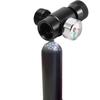 CO2-Fülltank-Zylinder-Nachfülladapter-Anschlusssatz für SodaStream (Schwarz mit Meter)