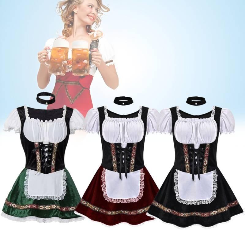 Stylish Halloween Beer Girl Dress Flattering Bodycon Stage Outfit For Women Available In Multiple Sizes