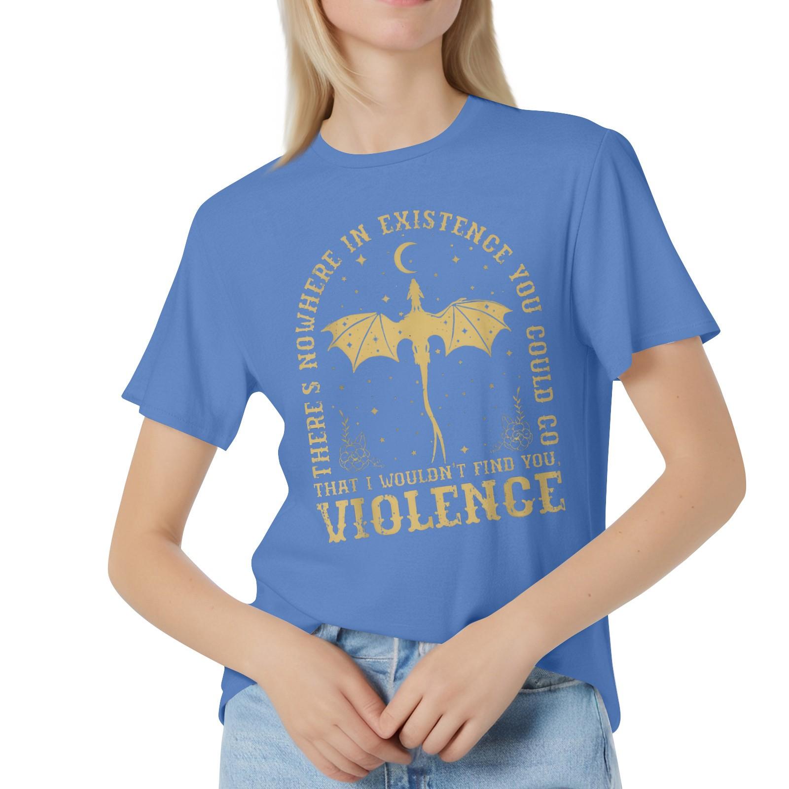 

Женская повседневная свободная футболка с принтом, круглый вырез, пуловер, короткий рукав, топ XL синий