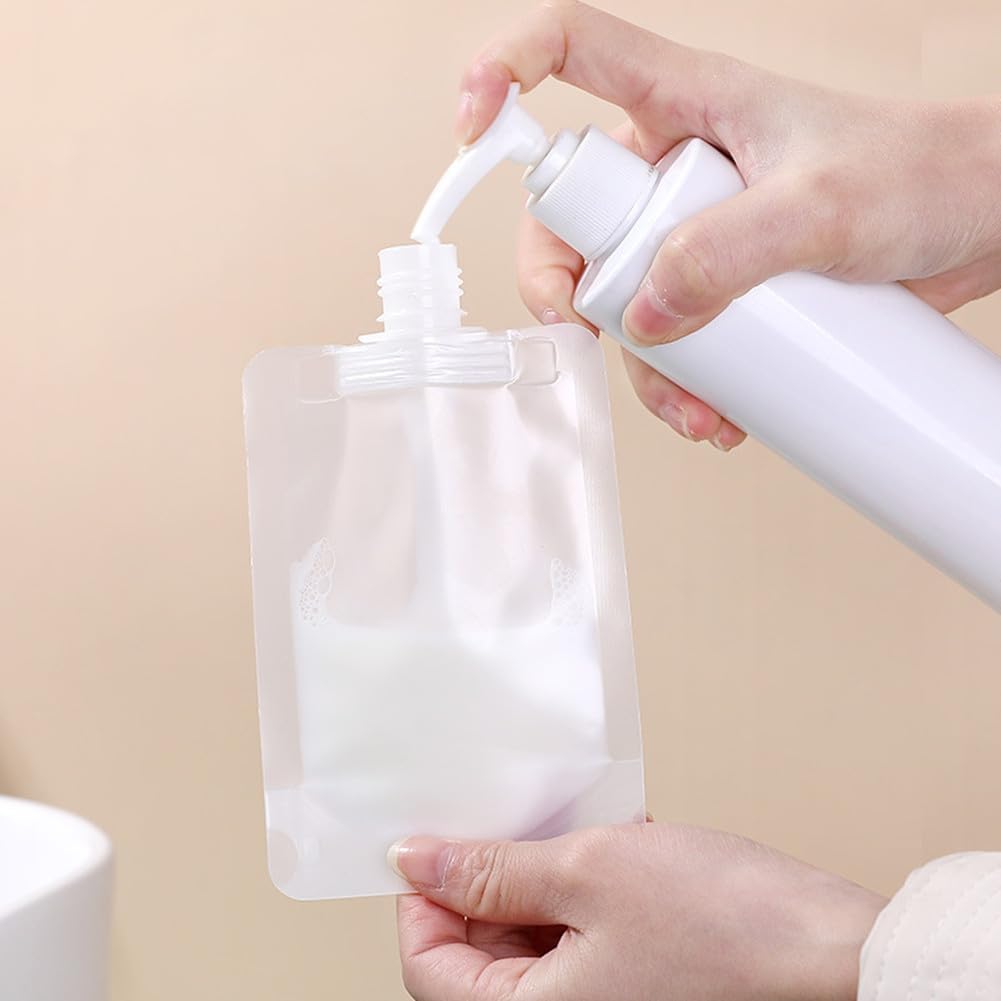 30/50/100ml Lotion Dispenser Bag Travel Reusable Leakproof Refillable Pouch Shampoo Liquid Cosmetic Packaging Storage Container