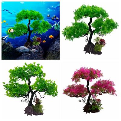 Fishtank Landscaping Aquarium Tree LDPE Simulation Tree Natural Aquatics Plants  Hotel