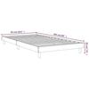 VidaXL Cadre de lit chêne fumé 90x200 cm bois d'ingénierie 832066