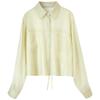 Shangdu Bila Women's Lyocell Summer Tie-Waist Shirt