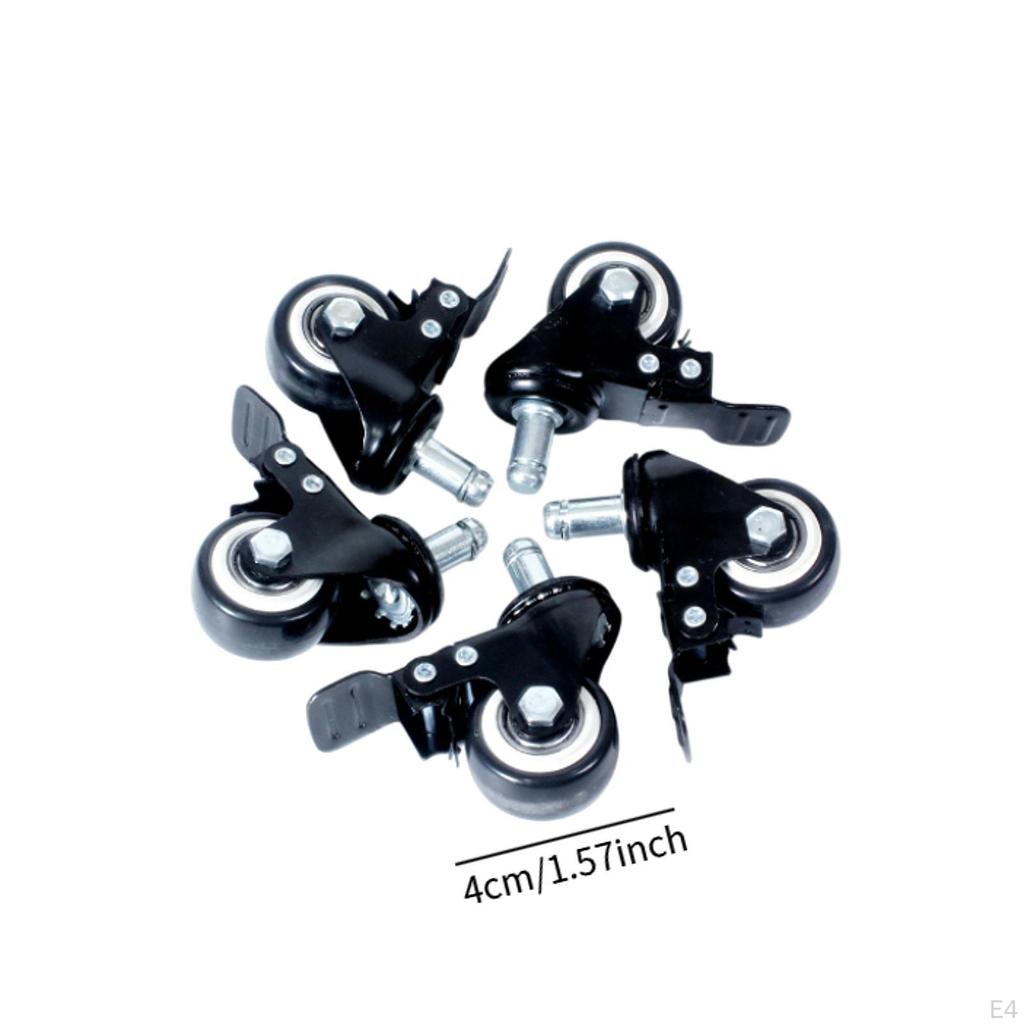5 Pack Caster Wheels for Office Chairs And Desks