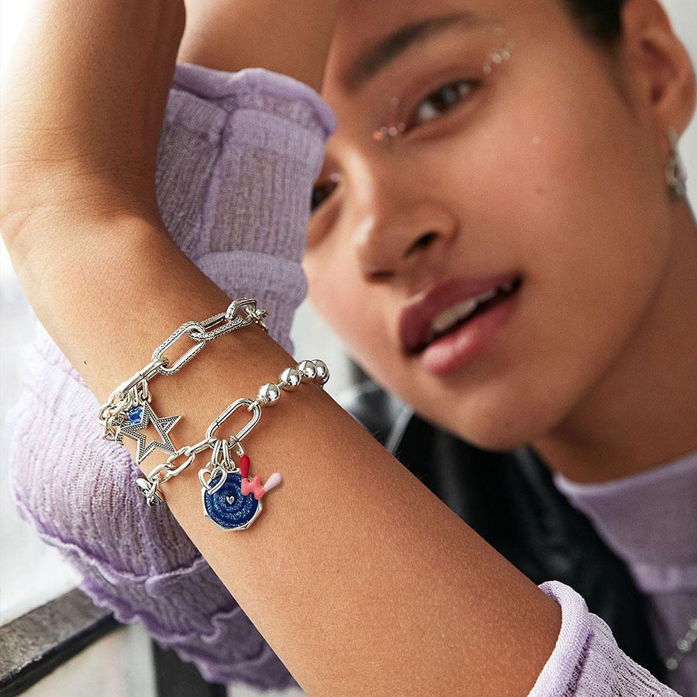 Authentic S925 Sterling Silver Charm Letter Pendant Fit  Bracelet Silver Dangle S925 Charm for Women Jewelry Loved Gift