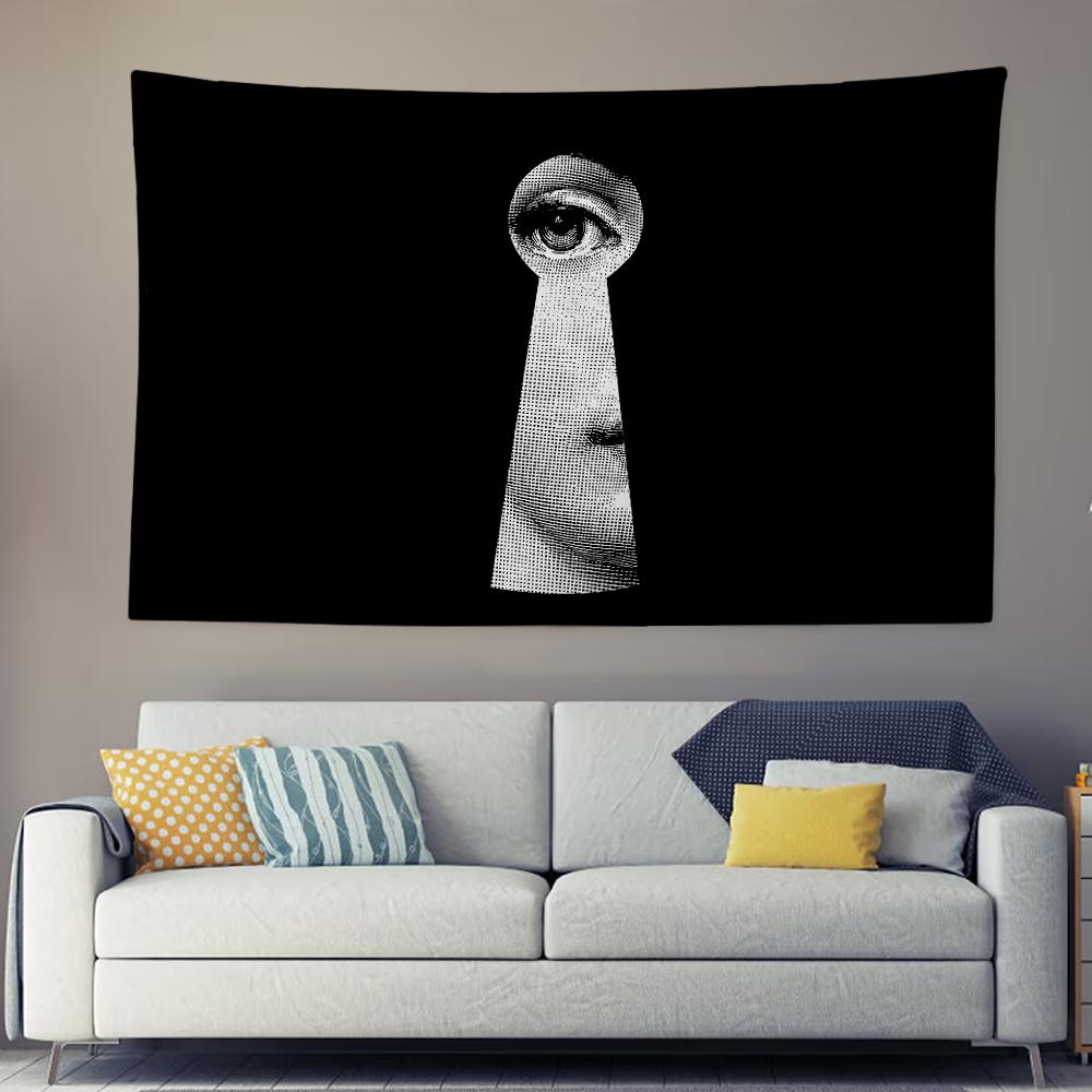

Художник PPiero Забавный FFornasetti Гобелен Фон Подвесная Ткань Спальня Гобелен Комната Декор Эстетичный Гобелен Настенное Полотно 74x94cm(29x37in)