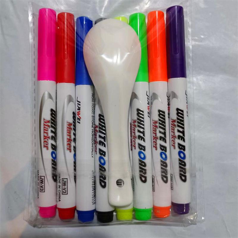 12-Color Erasable Water-Based Whiteboard Markers - Creative, Washable for Students and Offices