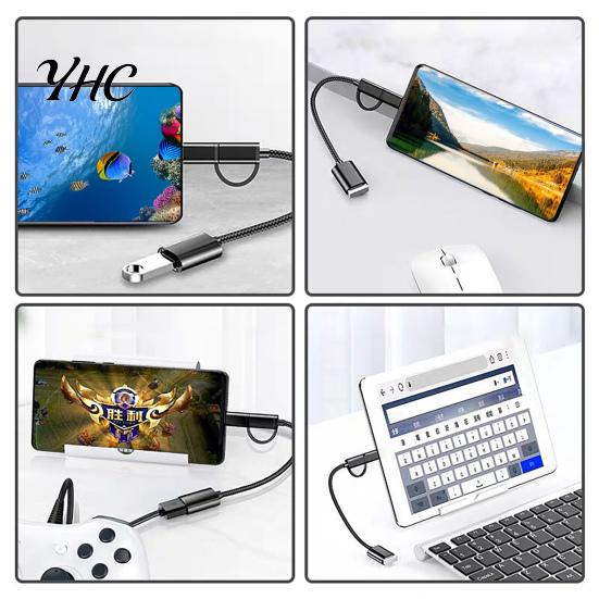 OTG Converter Cable Quick Transmission Stable Output Universal Mini Plug Play USB Type-C Micro Adapter for Laptop Compact