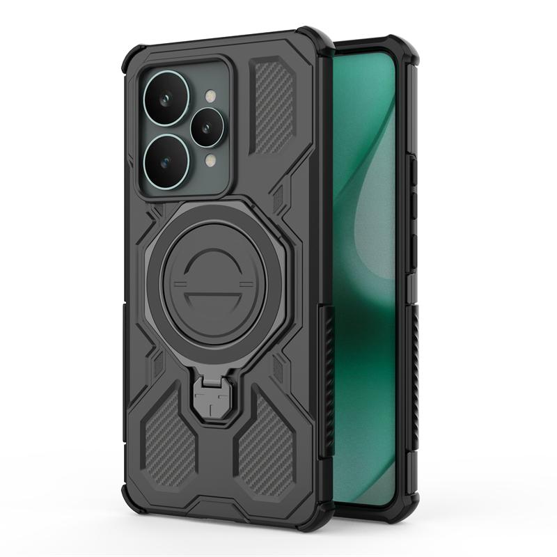 Magnetic Wireless Charge Cover For Realme 15 5G Phone Holder Armor Back Case For Realme 15 Pro Cover For Realme 15 Case 6.8 Inch