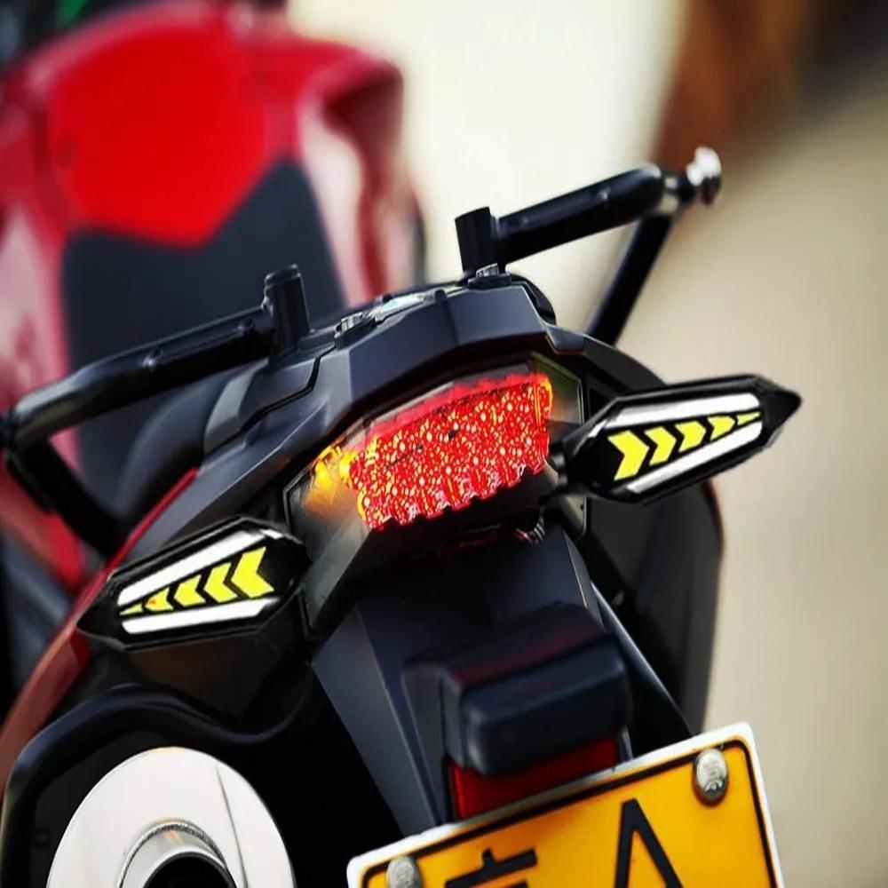 Motorcycle LED Turn Signal Lamp Sequential Flowing Flash Indicator Lights Running Light Arrows LED Motorcycle Turn Signals Lamp