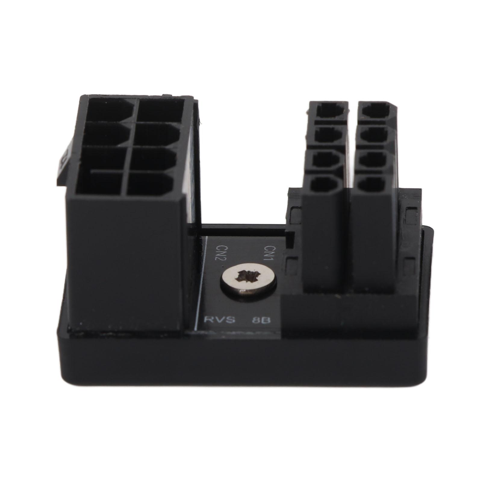 

8 Pin GPU PCIE U Turn 180 Degree Angle Power Adapter STD8B Type Graphics Card Connector Power чорний