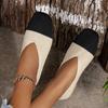 Fashion Women Flat Shoes New Patchwork Ballet Loafers Women Square Toe Spring Summer Casual Shoes Knits Flat Sneakers Zapatos De Mujer