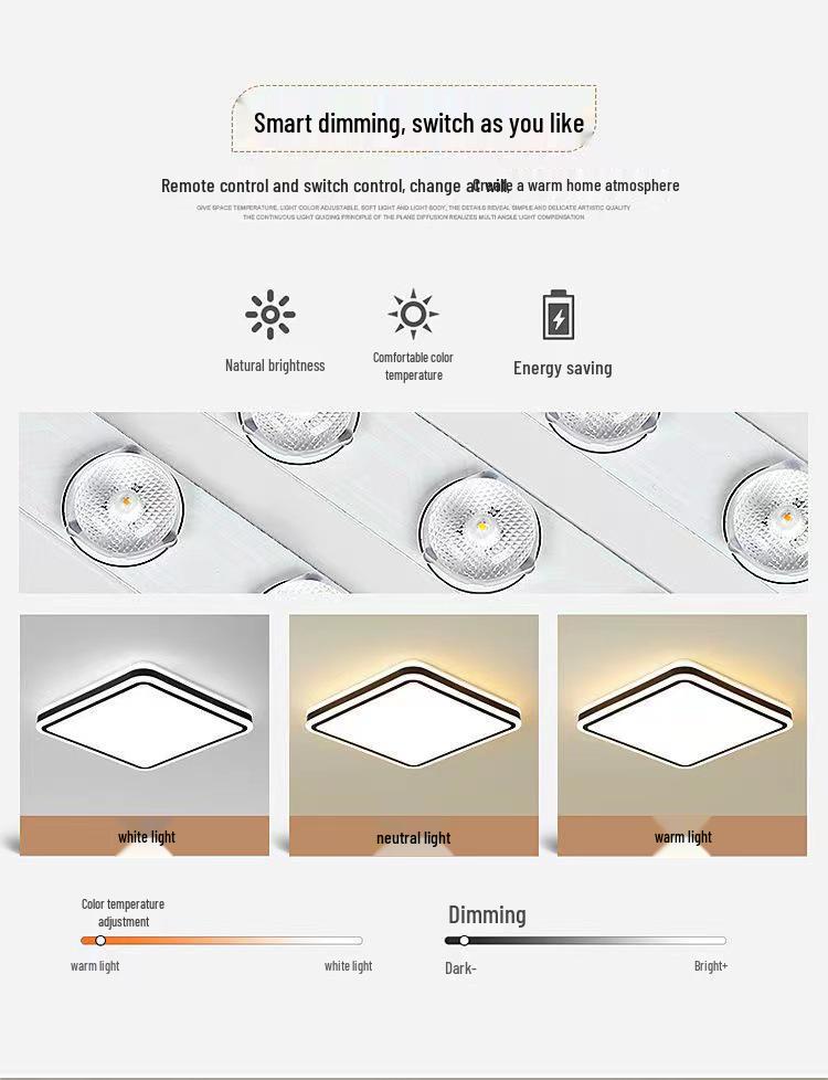 Round Ceiling Light Fixture for Bedroom, Living Room, Restaurant, or Balcony - Simple and Elegant Lighting Solution