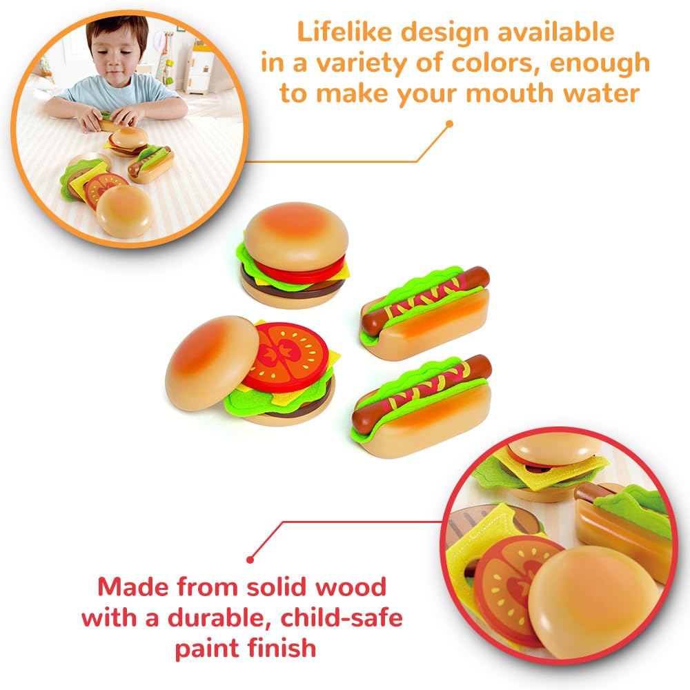 Hape Hamburger Hot Dog E3112 &
