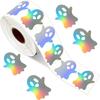 1000Pcs Reflective Colorful Round Holiday Sticker 2 Rolls For Party Decorations Gift Sealing Crafts Adhesive Labels