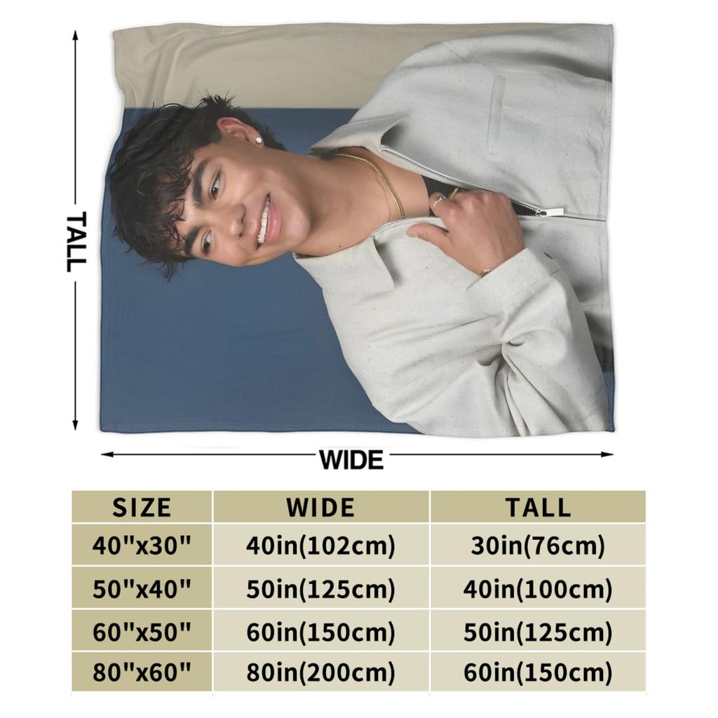 Malachi Barton Blanket Warm Cozy Fluffy Throw Blankets for Bed 50x60 Inch Multi-size Bedspreads