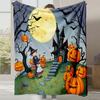 New Cartoon Cute Print Halloween Gift Blanket Office Casual Nap Sofa Blanket Digital Print Flannel Blanket