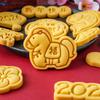 DIY Cookie Stamp 2026 Year Of The Horse Cookie Cutter Plastic Horse Mold For Fondant Biscuits Easy Release Design Bakery Tools
