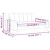 Kids  Sofa Cream 70 X 45 X 30 Cm Fabric