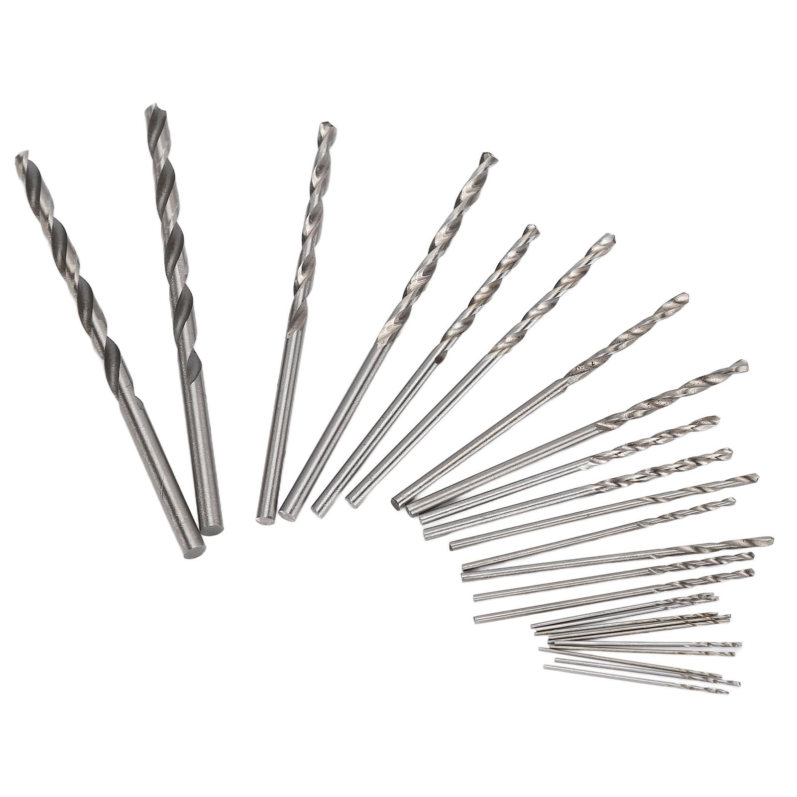 

25Pcs Micro Twist Drill Bits HSS Straight Shank Mini Set for Jewelry Watch PCB Crafts 0.5‑3mm