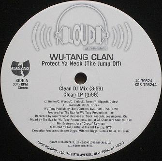

12inch Record WUTANG CLAN Protect Ya Neck The Jump Off 4479524 Loud Records 2000 US Rap HipHopRB Used