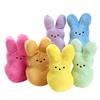 Jucării de pluș Peep Bunny, 15 cm, Animal de pluș, stea, morcov, iepure, cameră pentru păpuși, canapea de birou, decorare, iepuraș de Paște, pernă moale, cadouri pentru copii