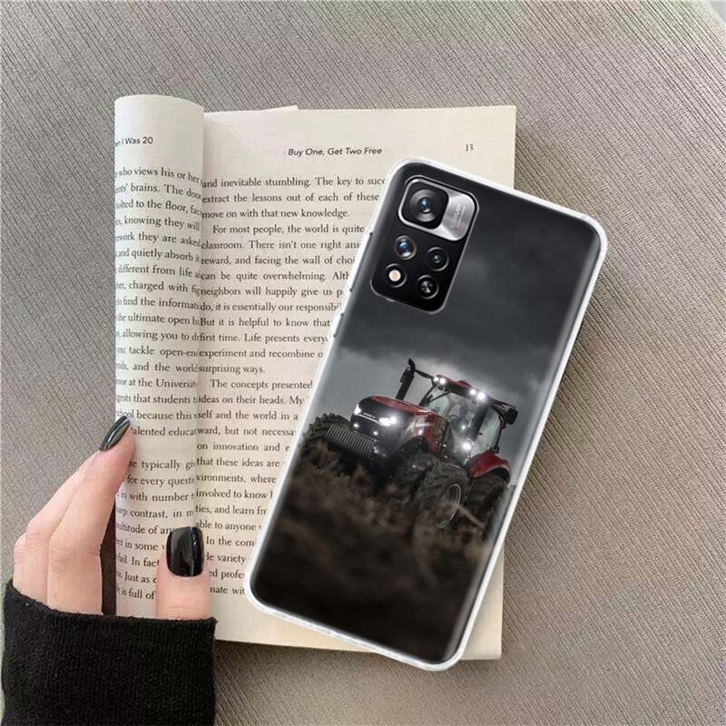Traktor Bauernhof Handyhülle Für Redmi Note 13 12 Pro Plus 14 15 Pro 5G 11 11T 11E 11S 10 Pro 10S 9 9S Hülle Handy Klar TPU Capa Case
