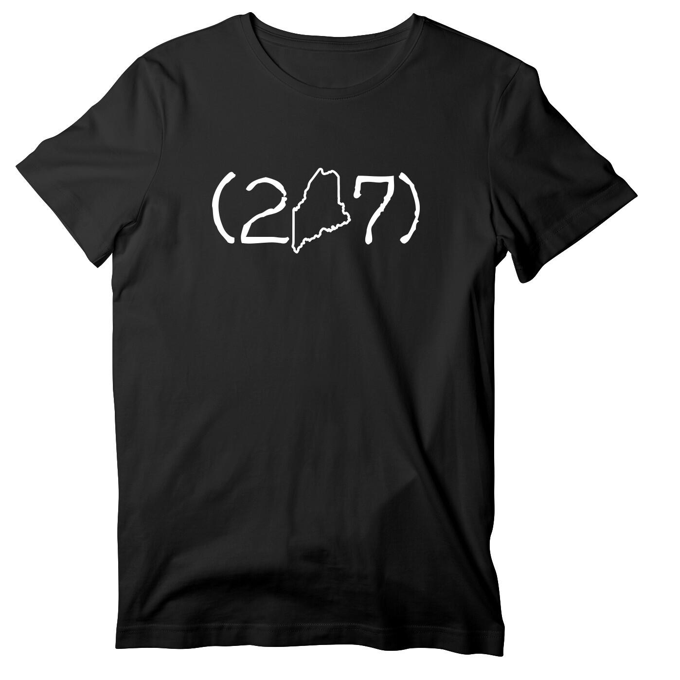 207 Area Code T-Shirt, State Of Maine Short Sleeve Shirt S разноцветный