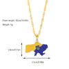 Ukrainische Halskette mit Wellenkette für Damen Mädchen Unisex 2 Farben