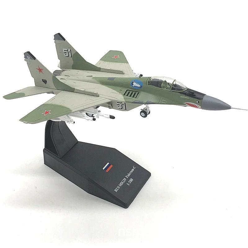 Replica Airplane Model 1/100 MIG-29 Fighter Russian Air Force Mig29 Alloy Dispaly Stand Diecast Aircraft Model Commemorate