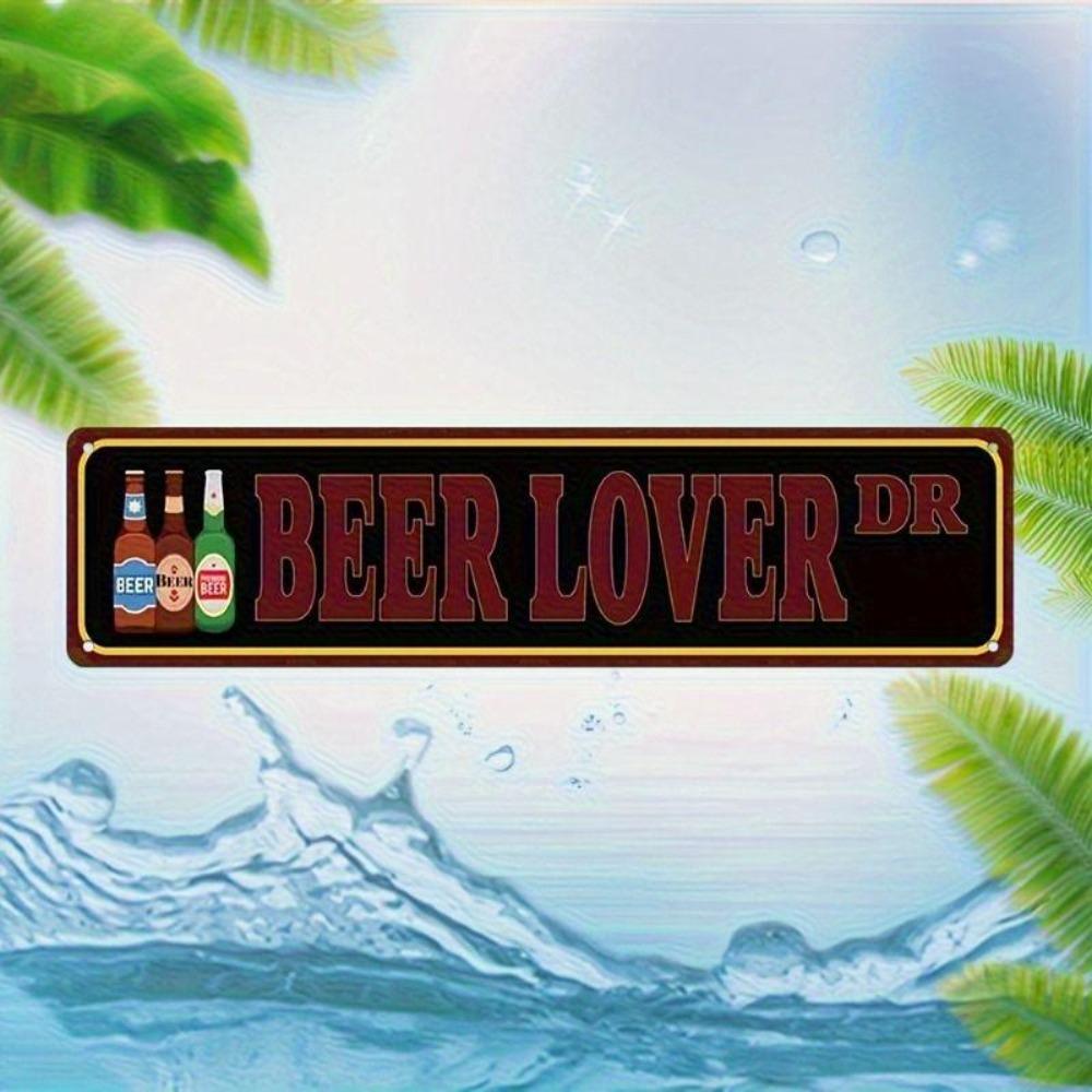 Retro Metal Wall Art for Home Office Beer Bar Decor