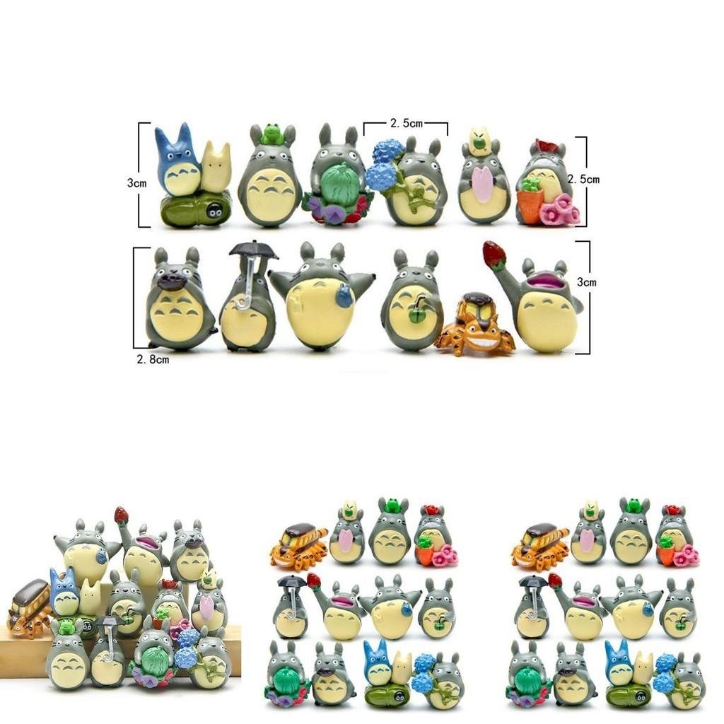 Cute And Fine Workmanship My Neighbor Totoro 12piece Action Figure Collection For Kids And Fans