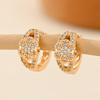 Gold Multi-Style Zircon Hoop Earrings for Women