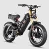 NEW ROMEO 2500W Dual Motors 52V60AH Battery EBike Hydraulic Brakes FullSuspension  20*4.5Inch Fat Tire Off-road Electric Bicycle