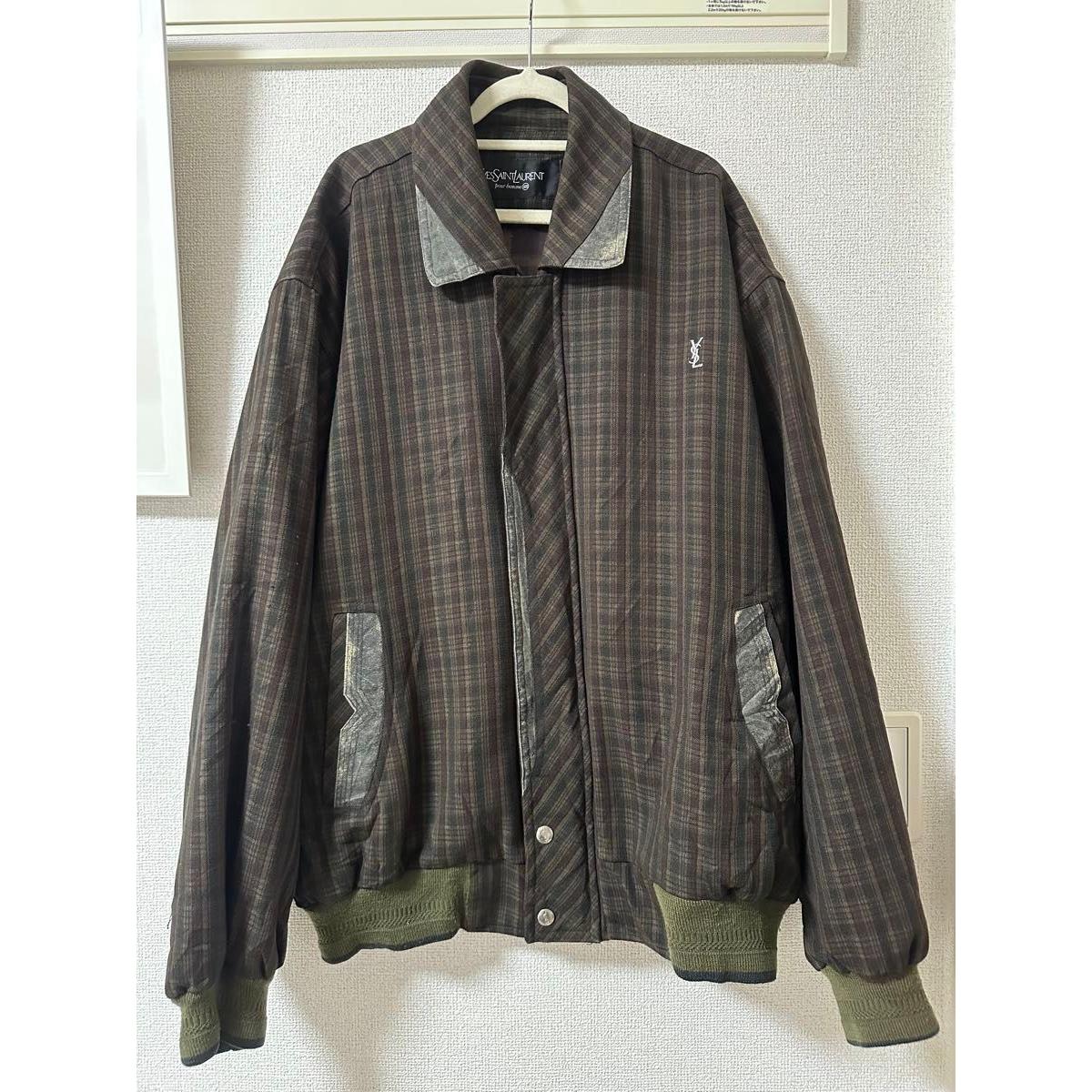 Used Yves Saint Laurent Checkered Blouson Jacket