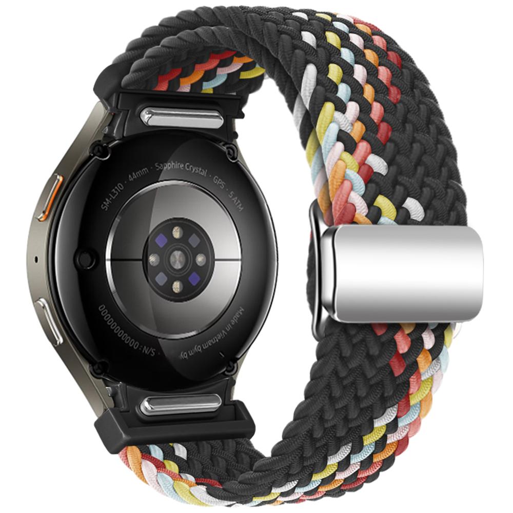 For Samsung Galaxy Watch FE 40mm/Watch7/6/6 Classic/5/5 Active/5 Pro/4/4 Classic/4 Active Braided Watch Band Magnetic Strap