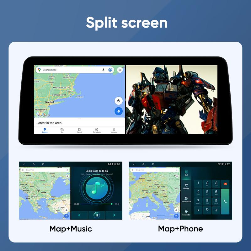 Ainavi 12.3" For BMW 3 Series E90 E91 E92 E93 2006 2007 2008 2009 2010 2011Car Radio Wireless Carplay Android Auto 4G Multimedia